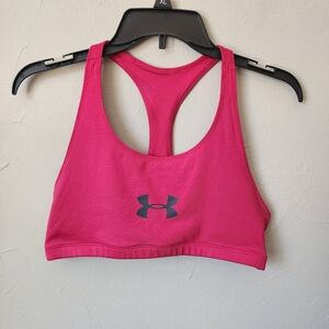 Under Armour Pink Sports Bra Size Medium